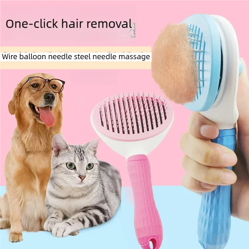 Pet Grooming Comb – Deshedding Brush for Cats & Dogs