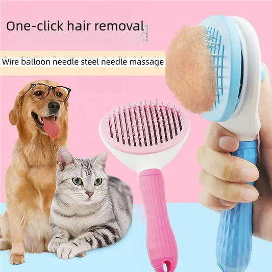 Pet Grooming Comb – Deshedding Brush for Cats & Dogs